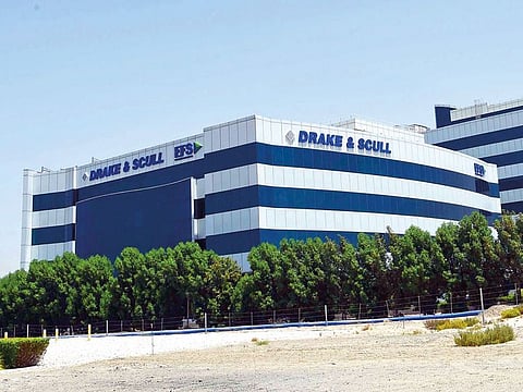 Drake & Scull’s (DSI) offices in Dubai Production City. (DSI), on Saturday reported a net profit of Dh129 million for the nine months ended 30 September 2020 compared to a net loss of Dh1.2 billion for the same period in 2019.