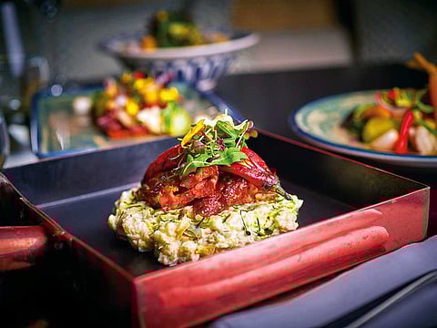 There’re lots of arugula on everything here