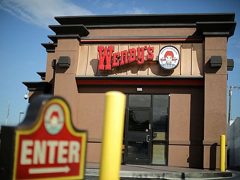A Wendy's fast food restaurant is seen in Los Angeles, California US.