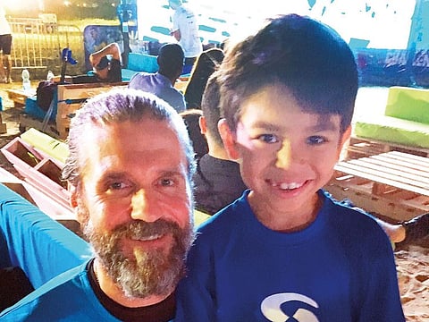 With their father as a role model, Rob Webling’s sons are showing interest in sport.