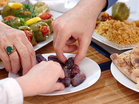 Traditional iftar food