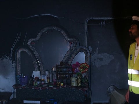 TV sparks fire in house