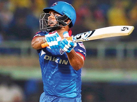 Rishabh Pant of Delhi Capitals bats during the IPL match against Chennai Super Kings in Visakhapatnam, on Friday, May 10, 2019.