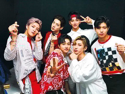 IN2IT members Inpyo, Hyunuk, Inho, Jiahn, Isaac and Yeontae.