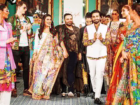 Mehwish Hayat and Azfar Rehman were showstoppers for designer Fahad Hussyn.