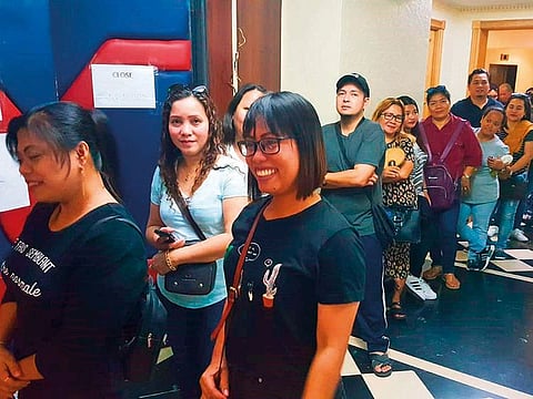 Filipinos in the UAE who made time to participate in the last polls. For illustrative purpose only