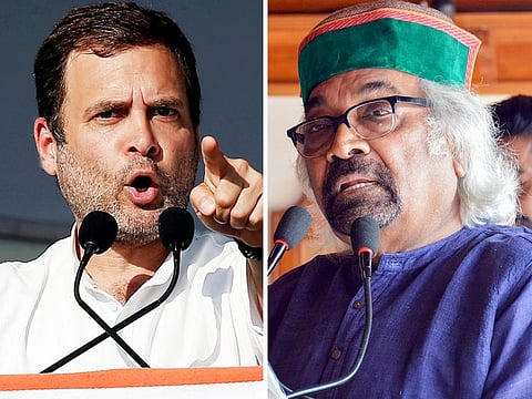 Rahul Gandhi and Sam Pitroda.
