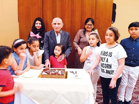Long-time UAE resident Tehemten Homi Dhunjiboy Mehta who turned 98 last week. celebrated his birthday at a special iftar by law firm Al Midfa & Associates.