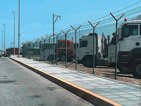 Light vehicles in need of repair or maintenance can now be parked in a designated parking lot within Mussaffah Industrial area.