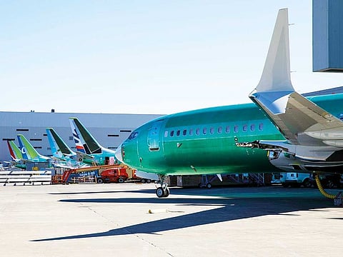 A Boeing 737 MAX 8 plane at the Boeing plant in Renton, Washington. This past week, Boeing completed test flights of its troubled 737 Max airplane to demonstrate that it can fly safely with new flight control software.
