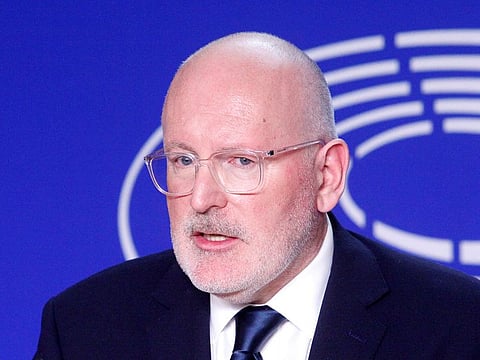 Frans Timmermans of the Party of European Socialists (PES).