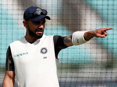 India's Virat Kohli during nets.