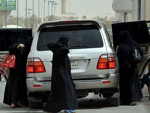 Saudis using a taxi. Picture is for illustrative purposes only.