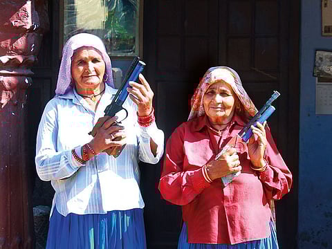 Chandro, 87, and Prakashi, 82, are role models for the younger generation.