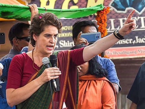 Congress leader Priyanka Gandhi Vadra.