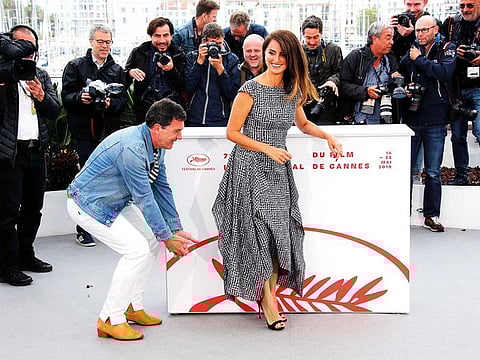Antonio Banderas with Penelope Cruz.