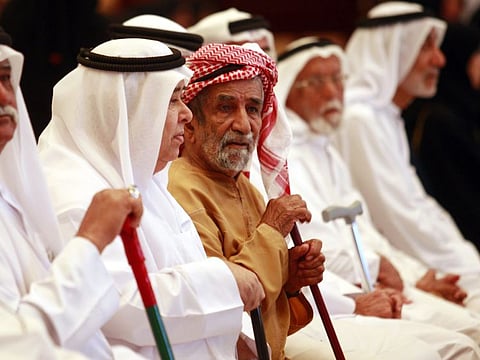 There are about 25,000 elderly people in the UAE that the Ministry of Community Development gives financial and community support. Picture used for illustrative purposes.