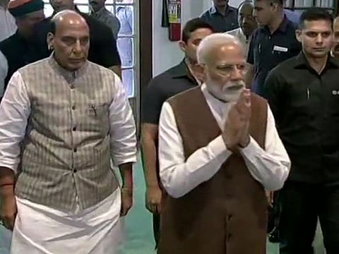 Narendra Modi at meeting