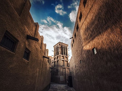 The winding streets in Al Fahidi Historical Neighbourhood offer glimpses of Dubai's history
