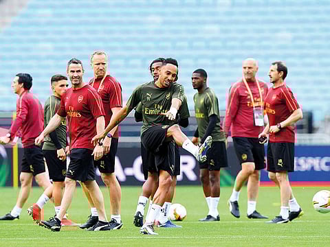 Arsenal's Gabonese striker Pierre-Emerick Aubameyang