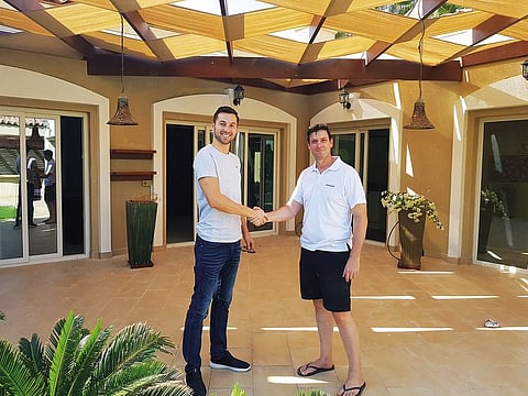 Project manager Vojtech Dvorak (left) and Kevin Culbert (right) started work on a new Smart Home last December