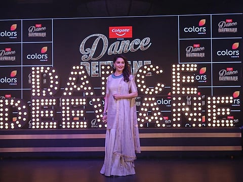 Mumbai: Actress Madhuri Dixit Nene at the launch of season 2 of dance reality show "Dance Deewane" in Mumbai on May 26, 2019. (Photo: IANS)