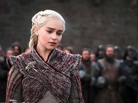 Emilia Clarke as Daenerys Targaryen in ‘Game of Thrones’.