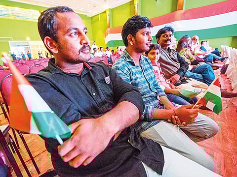 Expatriates gathered at the India Club in Dubai to celebrate the victory of Prime Minister Narendra Modi on Thursday.