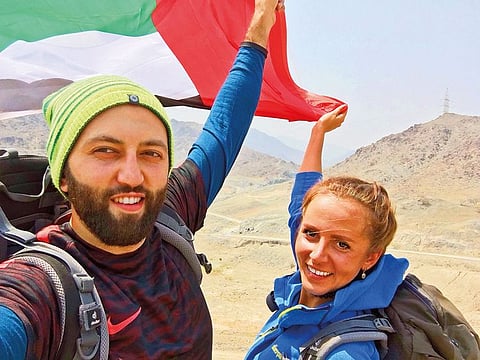 Olga Zolotova (right) and Mohammad Khalaf will take on Mont Blanc (4,808 metres)— the highest peak in western Europe on the France-Italy border, and Matterhorn in Switzerland.
