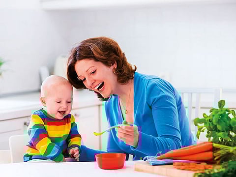 Once the baby feels comfortable with puree made from a single vegetable, you can introduce fruits as well as a new food every three days