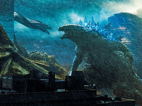 This image released by Warner Bros. Pictures shows a scene from "Godzilla: King of the Monsters."