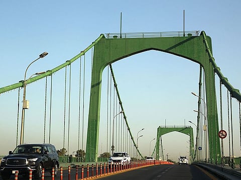 Iraqis drive in Baghdad's high-security Green Zone after all the main roads criss-crossing the enclave were opened on June 3, 2019.