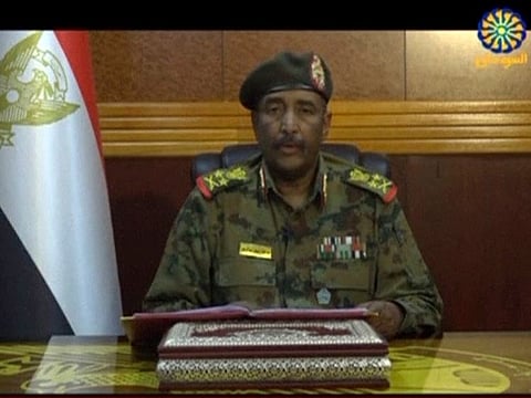 General Abdul Fattah Al Burhan, head of the Sudanese Transitional Military Council.
