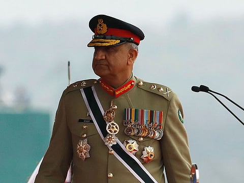 Pakistan's Army Chief of Staff General Qamar Javed Bajwa, walks as he arrives to attend the Pakistan Day military parade in Islamabad, Pakistan March 23, 2019.