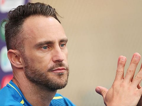 South Africa's captain Faf du Plessis