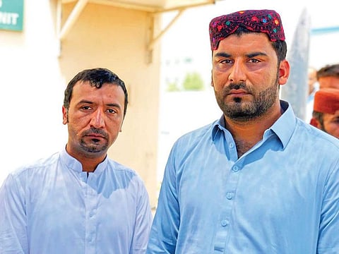 Mohammad Sarmad and Irfan Haider, friend and nephew respectively of Pakistani accident victim Shafiq Ahmed