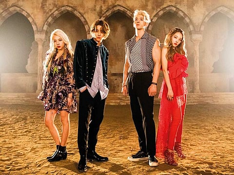 Jiwoo, J.Seph, BM and Somin of Kard