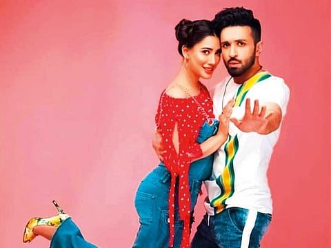 Mehwish Hayat and Azfar Rehman in Chhalawa.