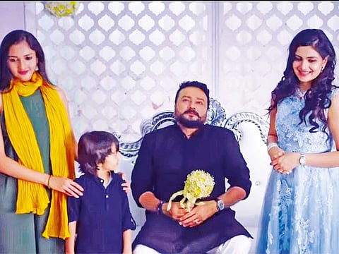 Surabhi Santosh, Aarish, Jayaram and Divya Pillai