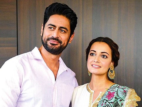 Actors Mohit Raina and Dia Mirza