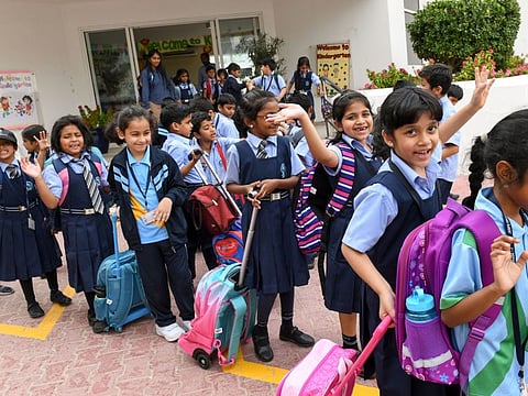 Students of JSS Private School  Photo: Virendra Saklani/Gulf News