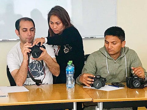 With photography as one of her main hobbies, Brenda Belaza – who works as a domestic worker for her day job — conducted a two-day workshop at New York University Abu Dhabi.