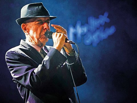 Canadian singer-songwriter Leonard Cohen in file photo.
