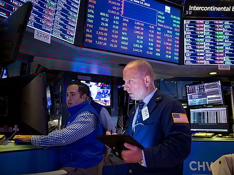 Traders work on the floor of the New York Stock Exchange (NYSE) in New York, US.