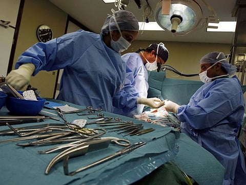 Surgery at a Dubai hospital. For illustrative purposes only.