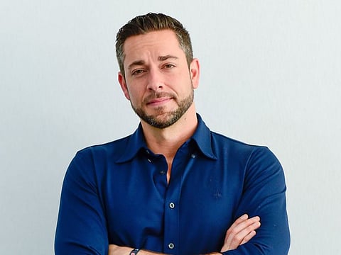 Zachary Levi during an interview with Gulf News at the Middle East Film & Comic Con 2019.