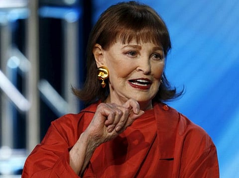 FILE PHOTO: Gloria Vanderbilt speaks at a panel for the HBO documentary "Nothing Left Unsaid" during the Television Critics Association Cable Winter Press Tour in Pasadena, California, January 7, 2016. REUTERS/Mario Anzuoni/File Photo