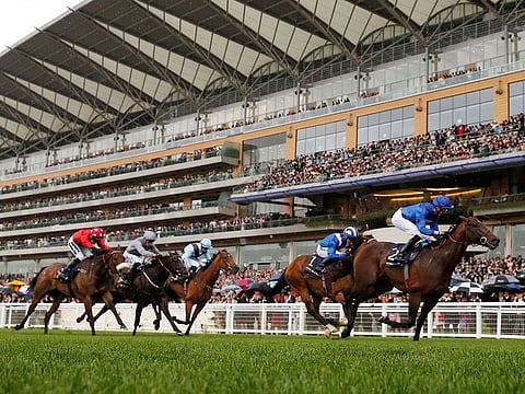 Blue Point ridden by James Doyle wins the 3.40 King's Stand Stakes, at the Ascot Racecourse.