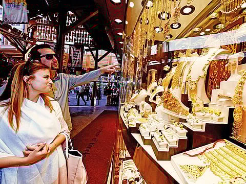 An image from the past... Retailers at Dubai's Gold Souq are hoping landlords will turn generous in their upcoming negotiations. For many, it's a question of sheer survival.
