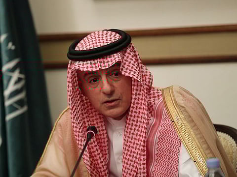 Saudi Arabia's Foreign Minister Adel al-Jubeir speaks at a briefing with reporters in London, Britain June 20, 2019.